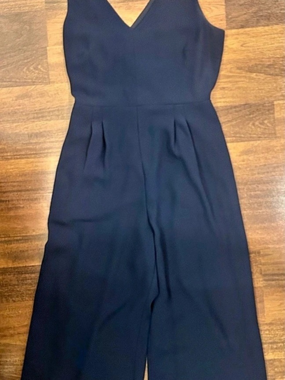 J.Crew Wrap-Tie Jumpsuit in 365 Crepe Navy Size 8